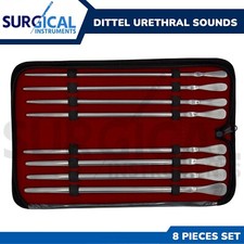 Dittel Urethral Sounds Set of 8 Pcs Urology Instruments Stainless German Grade