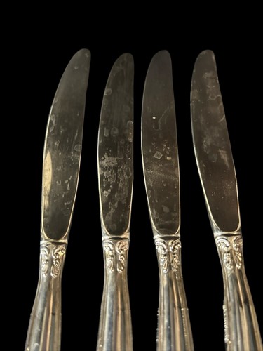 4 (Four) Dinner Knives GRAND MASTER by GODINGER Silverplate 9” Flatware - Picture 3 of 3