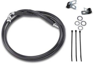 Drag Standard Length Black Front Brakeline Kit DOT Harley Davidson FX XL 88-03