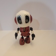 Ditto Mini Talking Robots Voice Changer Toy w/Posable Body Red Needs Batteries