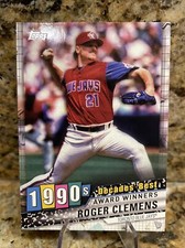 2020 Topps Series 1 #DB-64 ROGER CLEMENS Decades Best Insert Toronto Blue Jays.