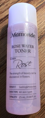 Mamonde Rose Water Toner Flower-Rose Soothing and Moisturizing .84oz Travel Size
