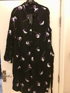 floral print waisted midi dress