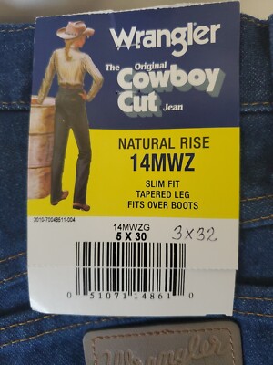 Wrangler Women's Cowboy Cut Jeans High Rise Slim Fit Tapered Leg