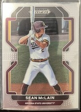 2022 Panini Prizm Draft Picks Sean McLain #PDP165 Los Angeles Dodgers