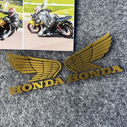 motorcycle fuel tank emblem decal bike track reflective stickers for wing Honda - Picture 10 of 15