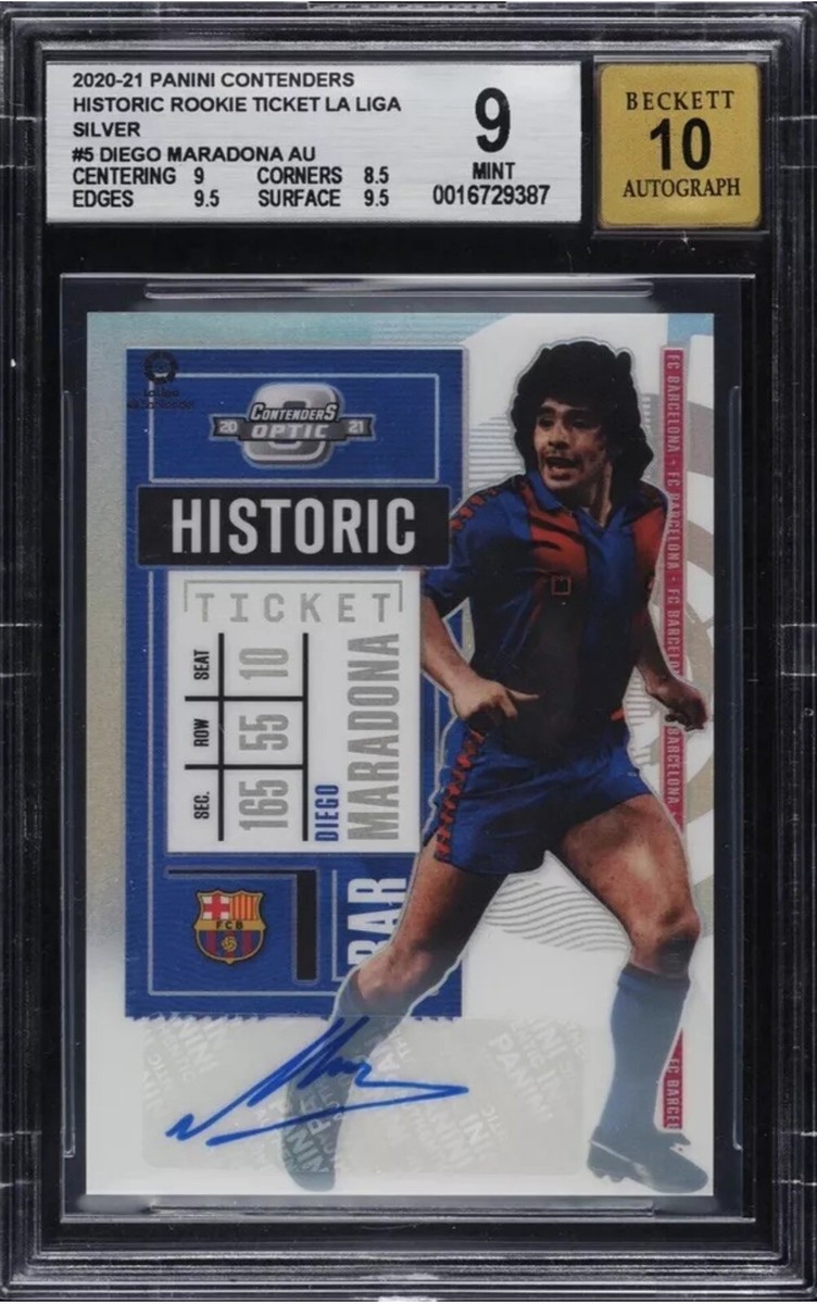 Diego Maradona 2020-21 Chronicles National Treasures Treasured