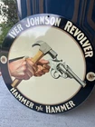Vintage Style Iver  Johnson Revolver Hammer For Hammer Steel Metal Quality Sign