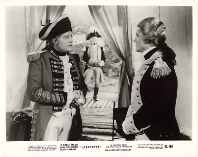 Lafayette 1962 Movie Photo 8x10 Jack Hawkins Michel Le Royer  La Fayette  *P42c
