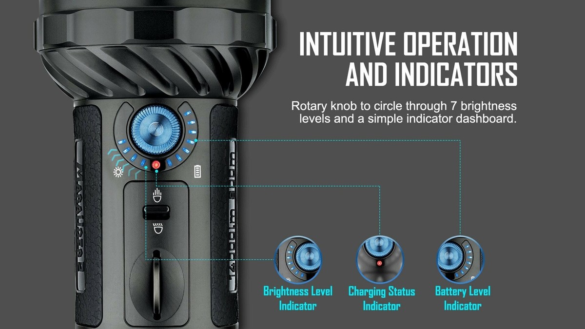 Olight Marauder 2 14,000ルーメン Amazon.com: OLIGHT Marauder 2 Rechargeable Handheld Flashlight