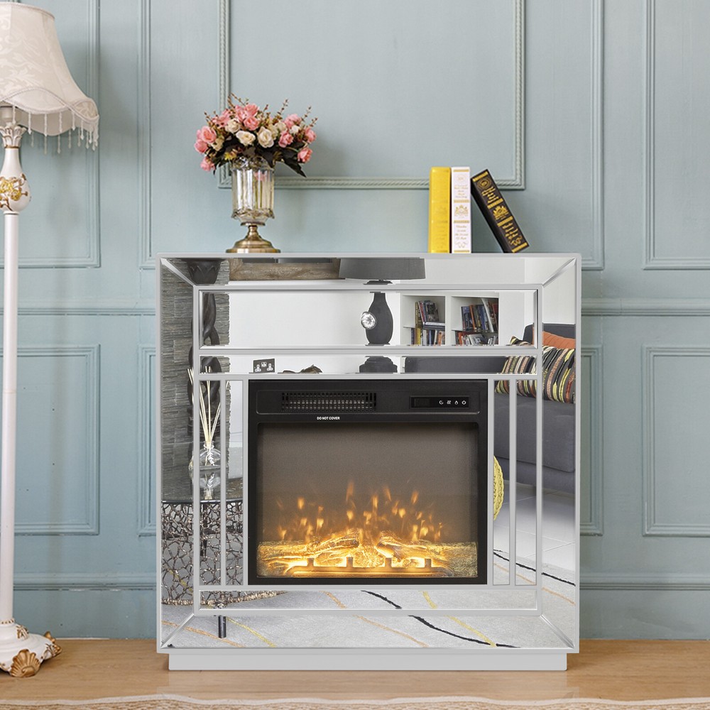 Fireplace Storage Cabinet