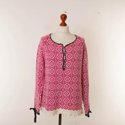 ODD MOLLY 421 Damen Weiß & Rot Pullover Größe 4 12972 - Bild 1 von 4