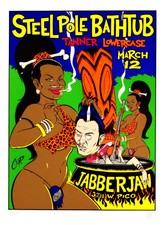 Steel Pole Bathtub Concert Poster at Jabberjaw Los Angeles 1995 Coop