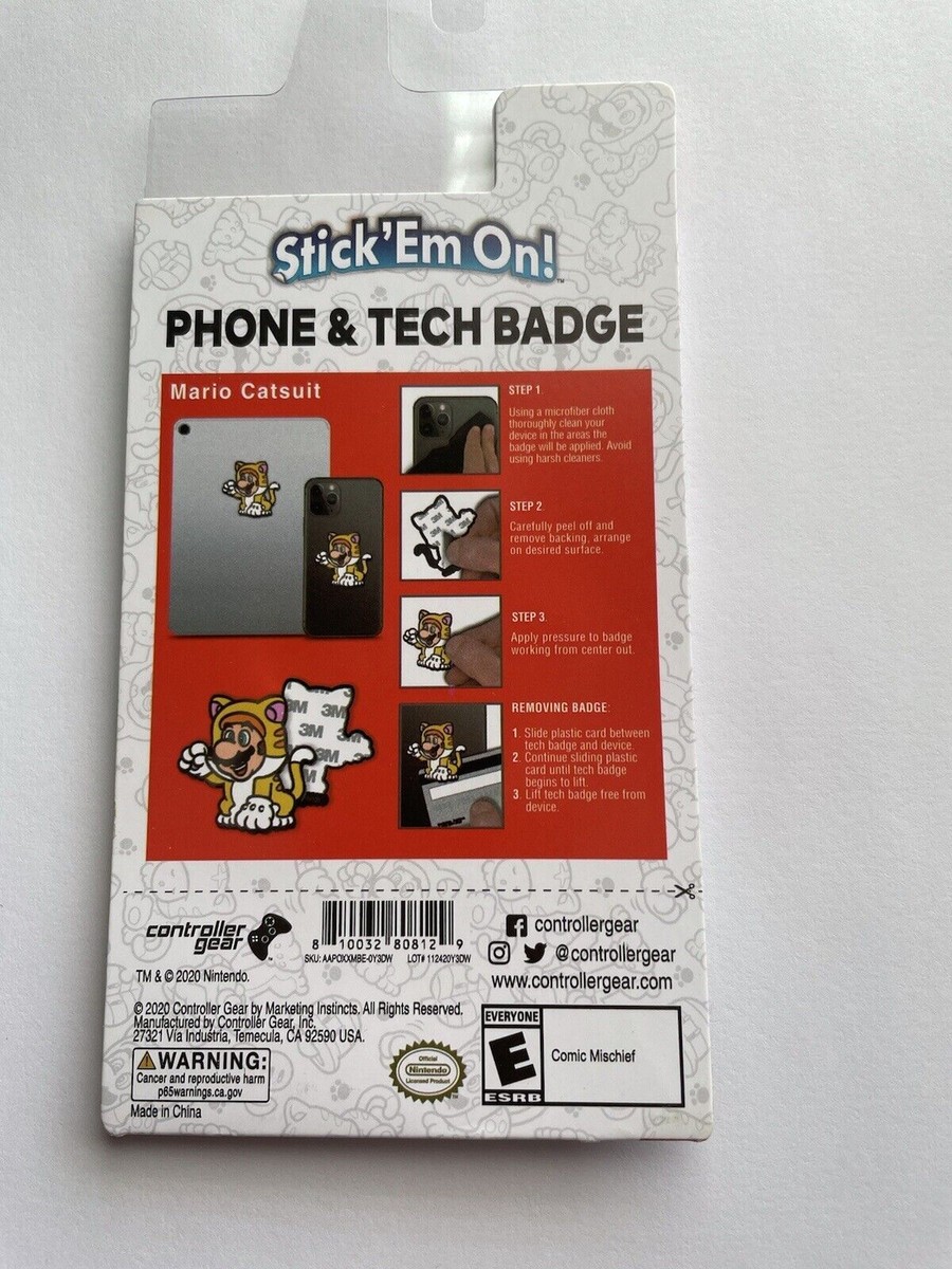 Super Mario 3D World Bowser's Fury / Phone & Tech Badge / Mario