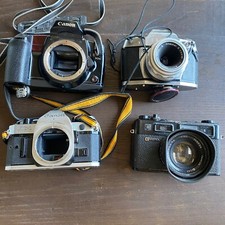 Lot 4 35mm Camera Canon AE-1  EOS 10s  YASHICA  EXA IIa PARTS REPAIR ONLY