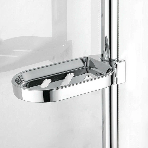Adjustable Rail Slide Bathroom Bath Shower Soap Dishes Holder For22 24 25mm Home - Picture 11 of 14