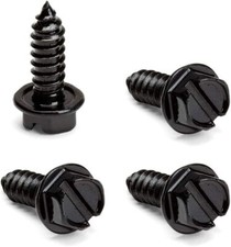 Black License Plate Screws,rustproof Black License Plate Screws For Securing Lic