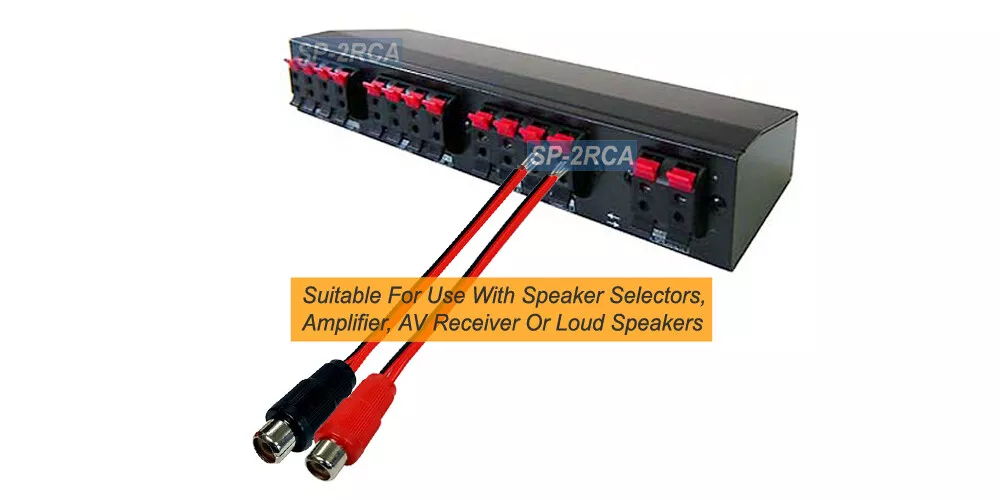 Speaker Wire To RCA Adapter Kit