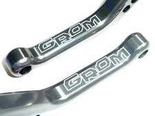 HONDA MSX 125 2013-2026 SHORT GREY GOLD BRAKE + CLUTCH HANDLES ROAD ENGRAVED