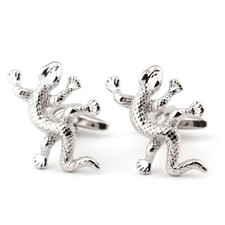 French Shirt Cufflinks Cufflinks Men's cufflinks Animal Gecko Shape Fun Cute