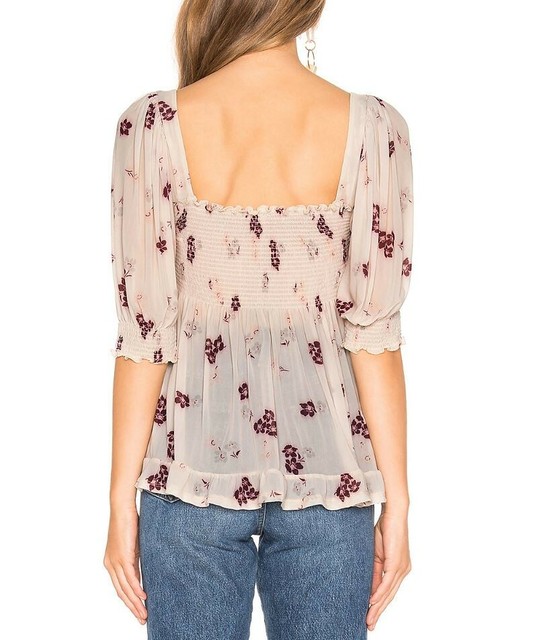 free people delta dawn smocked top