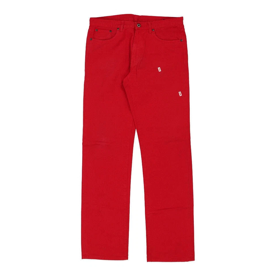 Miu Miu Trousers - 34W UK 14 Red Cotton - Image 3 of 4