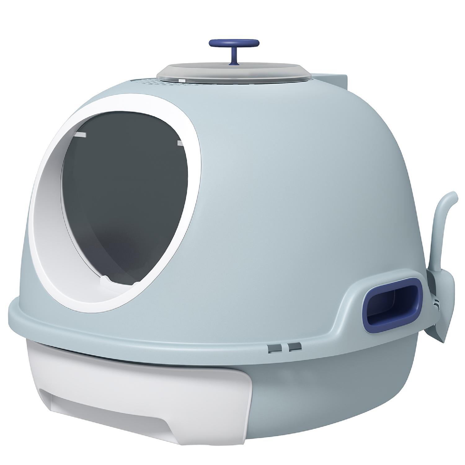 Regala al tuo Gatto la Lettiera Azzurra DecHome - Comfort e Privacy