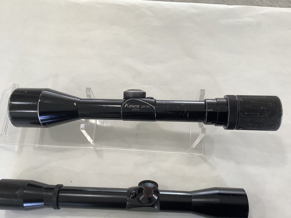 Vintage KOWA Rifle Scope Lot ,4x32 & 39x42,1”,Post Reticle,Japan Made