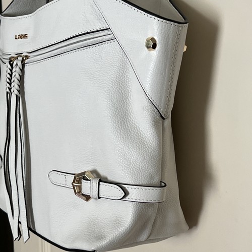 LODIS Leather Nikki Satchel Samba - Optic White NWOT - Picture 13 of 24