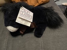 New Soft Classics 1989 Vintage Toys R Us Black Horse Pony Plush Stuffed
