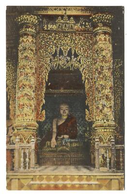 Postcard Shrine Shwe Dagon Burma Myanmar