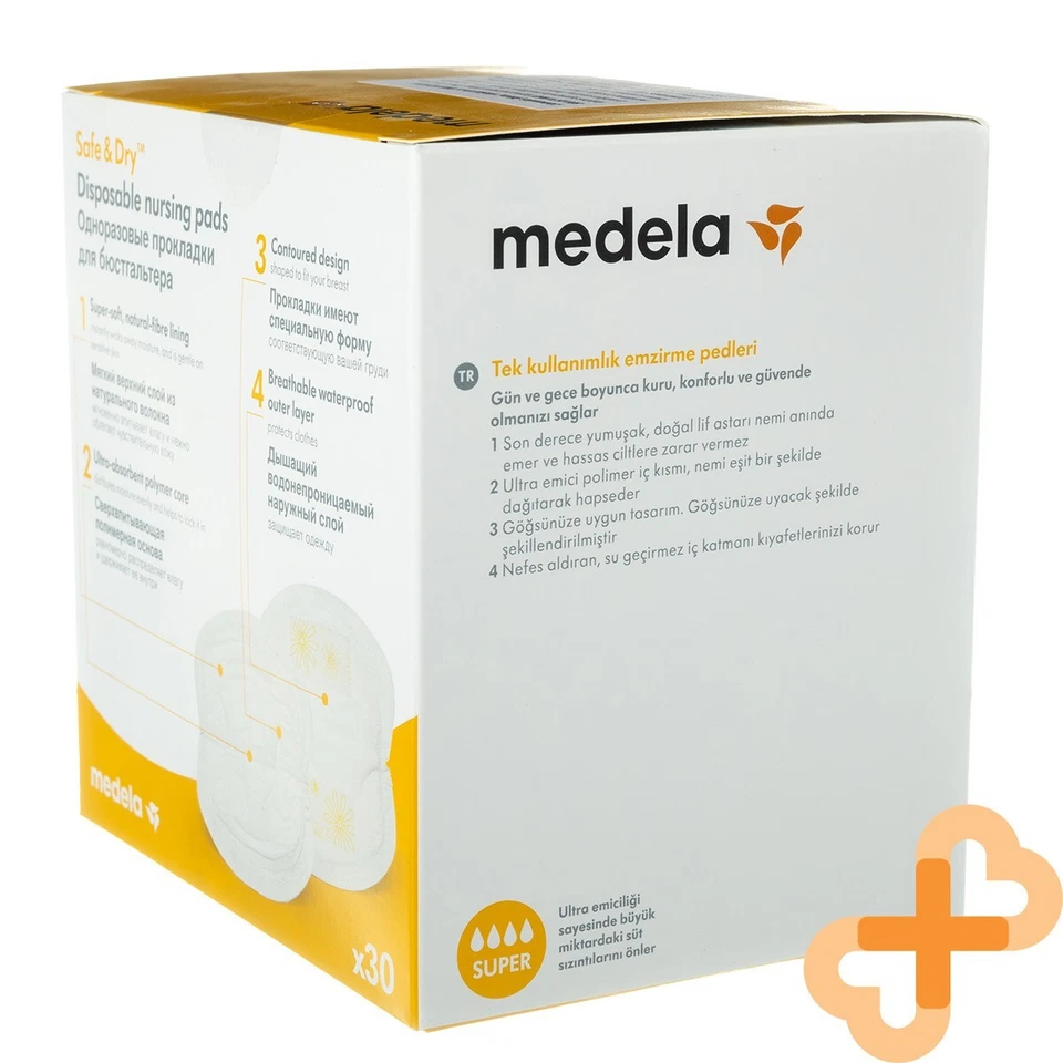 Medela Einweg Stillen Bremsbeläge 30 Stück Super Trocken & Dezent Sehr - Bild 2 von 4