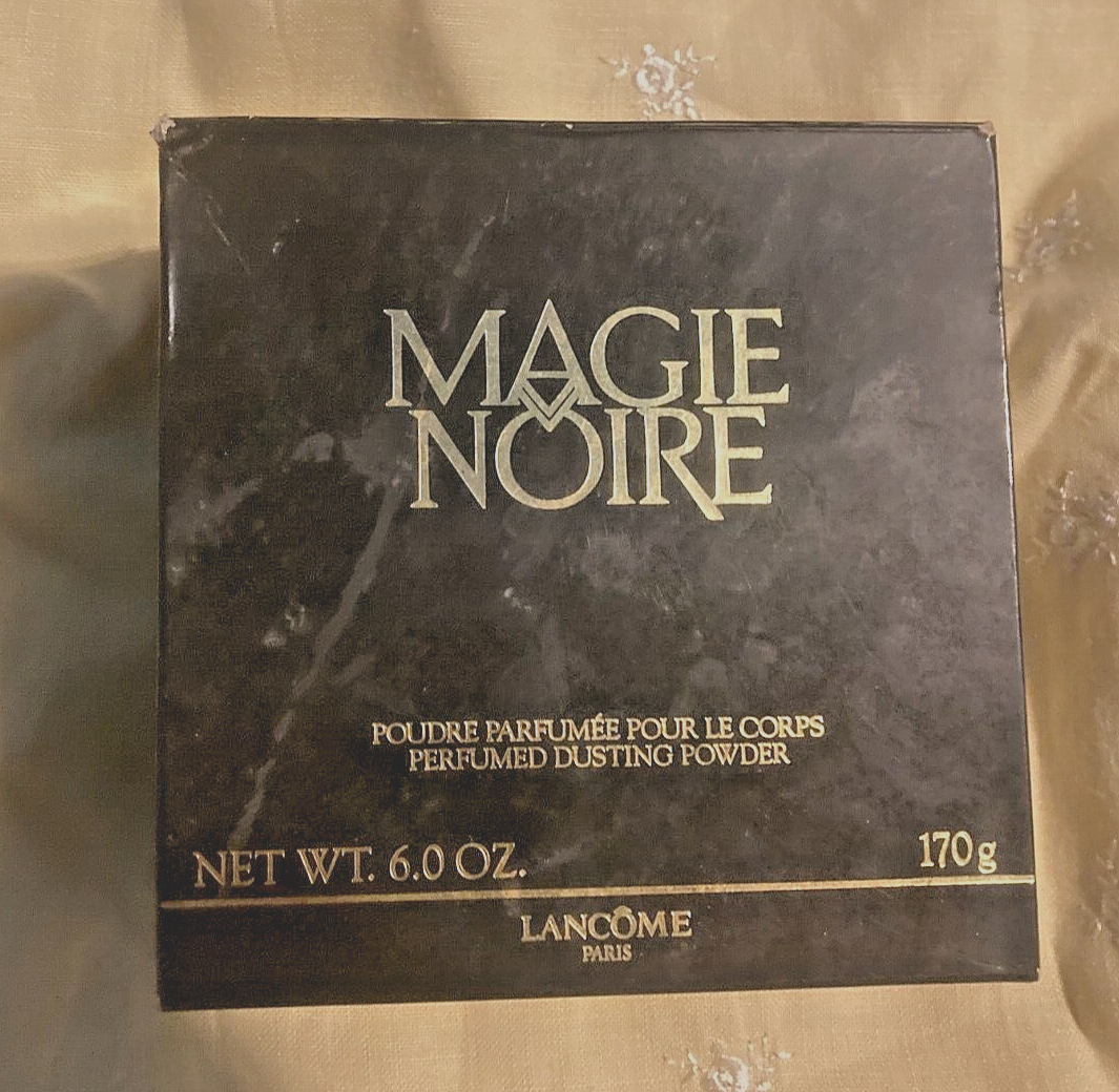 VINTAGE MAGIE NOIRE BY PERFUMED DUSTING POWDER HUGE 6 OZ 170g