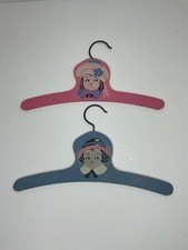 Vintage Child Clothes Hanger Girl's Face Painted doll wall decor