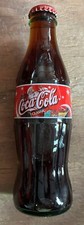 Coca-Cola 8 oz Commemorative Full Bottle Christmas 2001 Edition Santa And Gifts