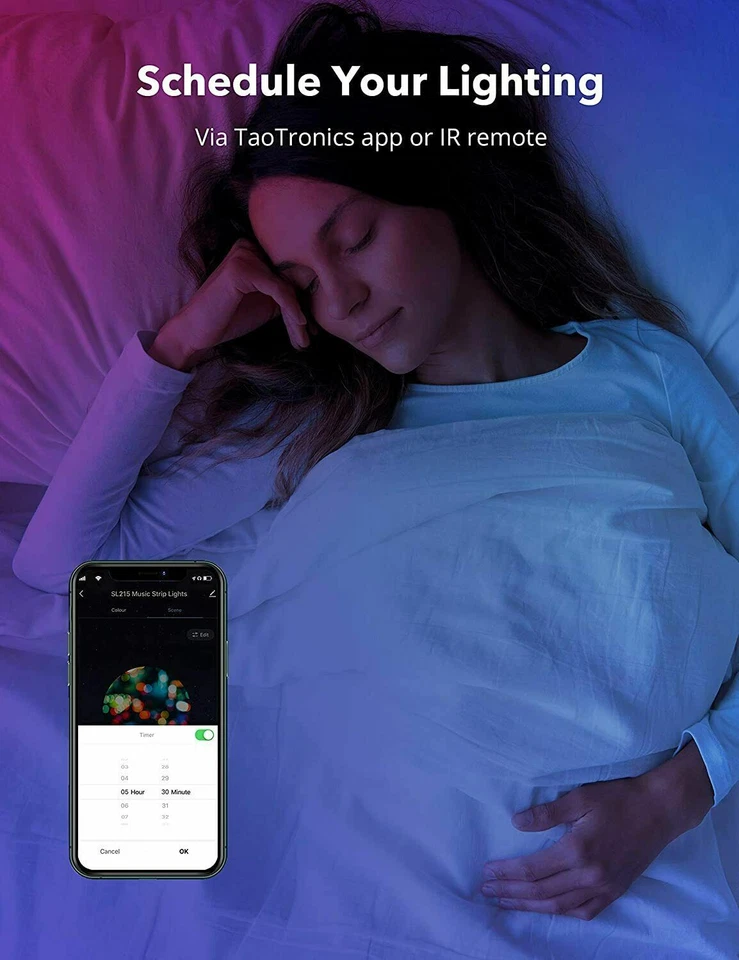 TT-SL215 Led Strip Lights Works with Alexa,32.8FT Smart WiFi Music Rope LED42 - Image 4 of 4