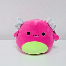 Squishmallows Hot Pink Archie Axolotl 5" Soft Toy Plush Blacklight Plush BNWT