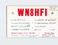 Postcard WN8HFI Nevada Ohio USA