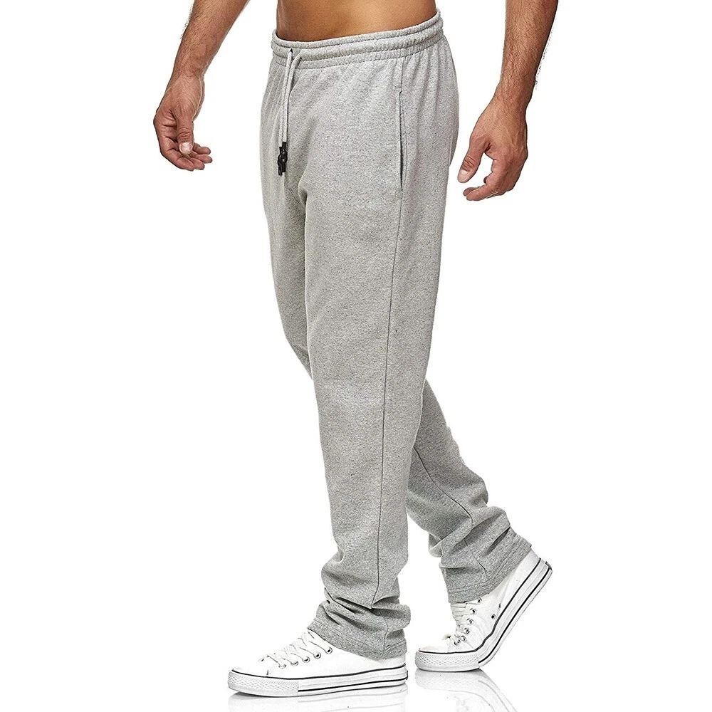 Mens open leg sweatpants shop