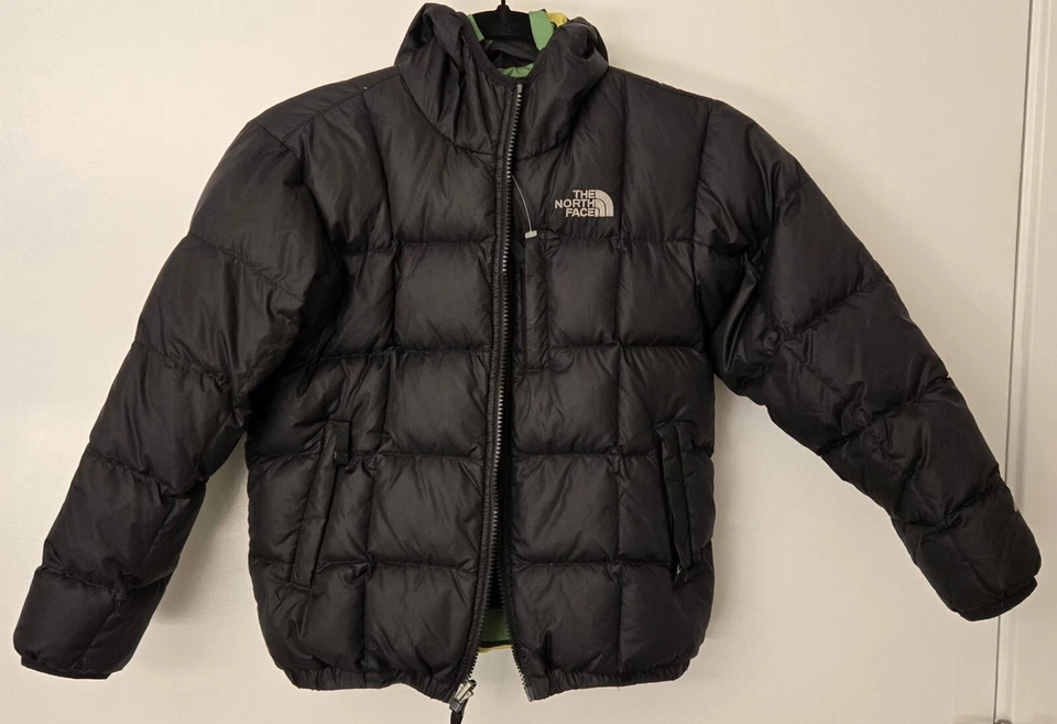 The North Face Kids Moondoggy Reversible Jacket Black/Green S 7/8 - Image 2 of 4