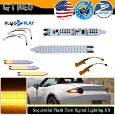 For 16-up Mazda MX-5 ND Amber LED Sequential Flash Rear Turn Signal Lighting Kit