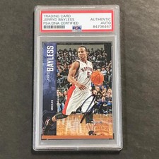 2012-13 Panini Threads #138 Jerryd Bayless Signed Card AUTO PSA Slabbed Raptors