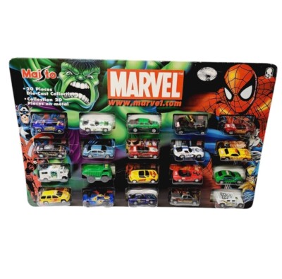 Marvel Maisto 20 Piece Die Cast Collection Car Models Hot Wheels Matchbox Comic