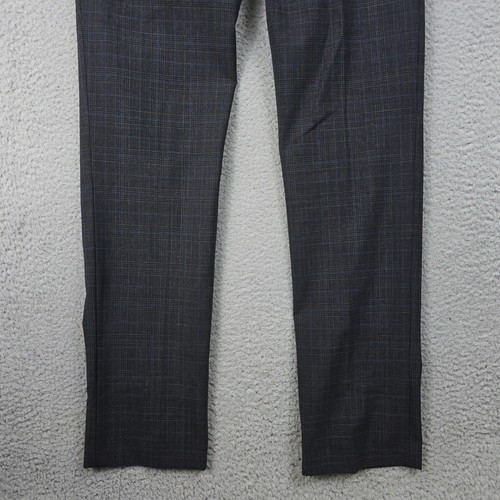 J. Crew Thompson Dress Pants Mens 29x32 Tapered Black Wool Plaid Stretch NWT - Picture 11 of 16