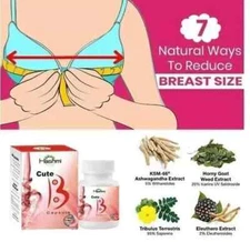Hashmi Herbal Cute B (20 Capsules) Breast Reduction Pills 100%