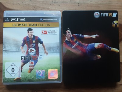 Playstation 3 FIFA 15 Ultimate Team Edition + limited Metall metal Box Messi