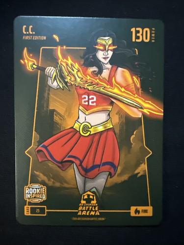 2024 Bo Jackson Battle Arena C.C. Caitlin Clark Fire Rookie Inspired RC #25