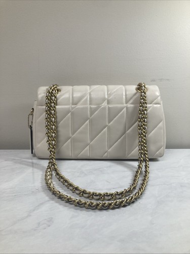 COACH tabby piccolo trapuntato pelle sh ottone gesso - Foto 4 di 6