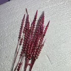 Vintage Mercury Glass Christmas Bead Wire Spike Floral Pick Stems Sprays Pink — photo 1