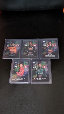 Komplettsatz 5 gleiche Zahlen Colour Run 2024 Topps Turbo Attax India Exclusive